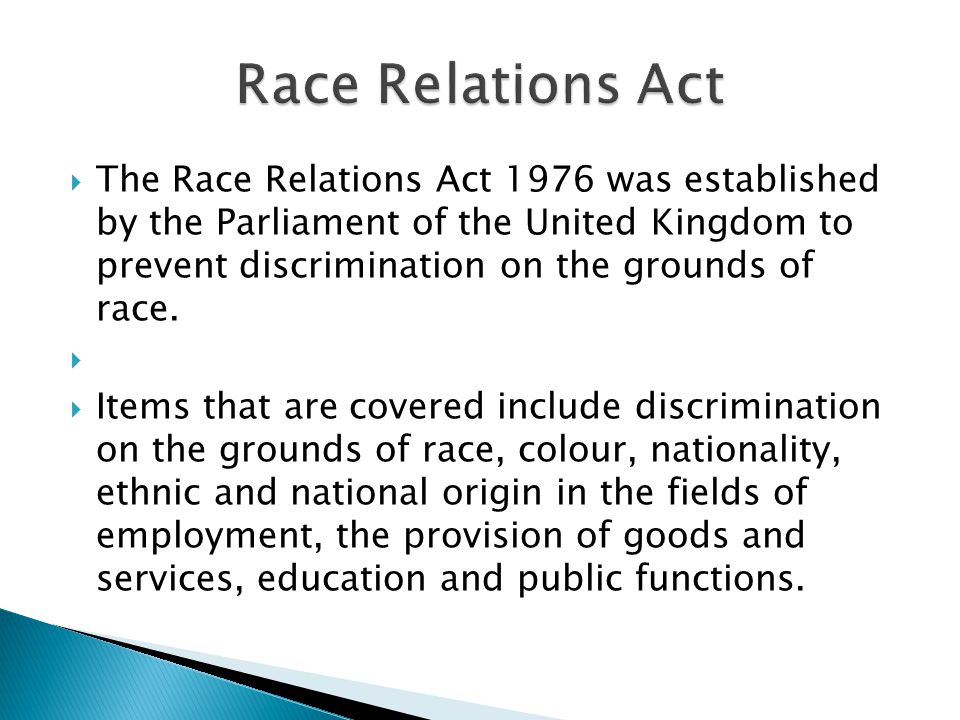 Racial discrimination act amendments